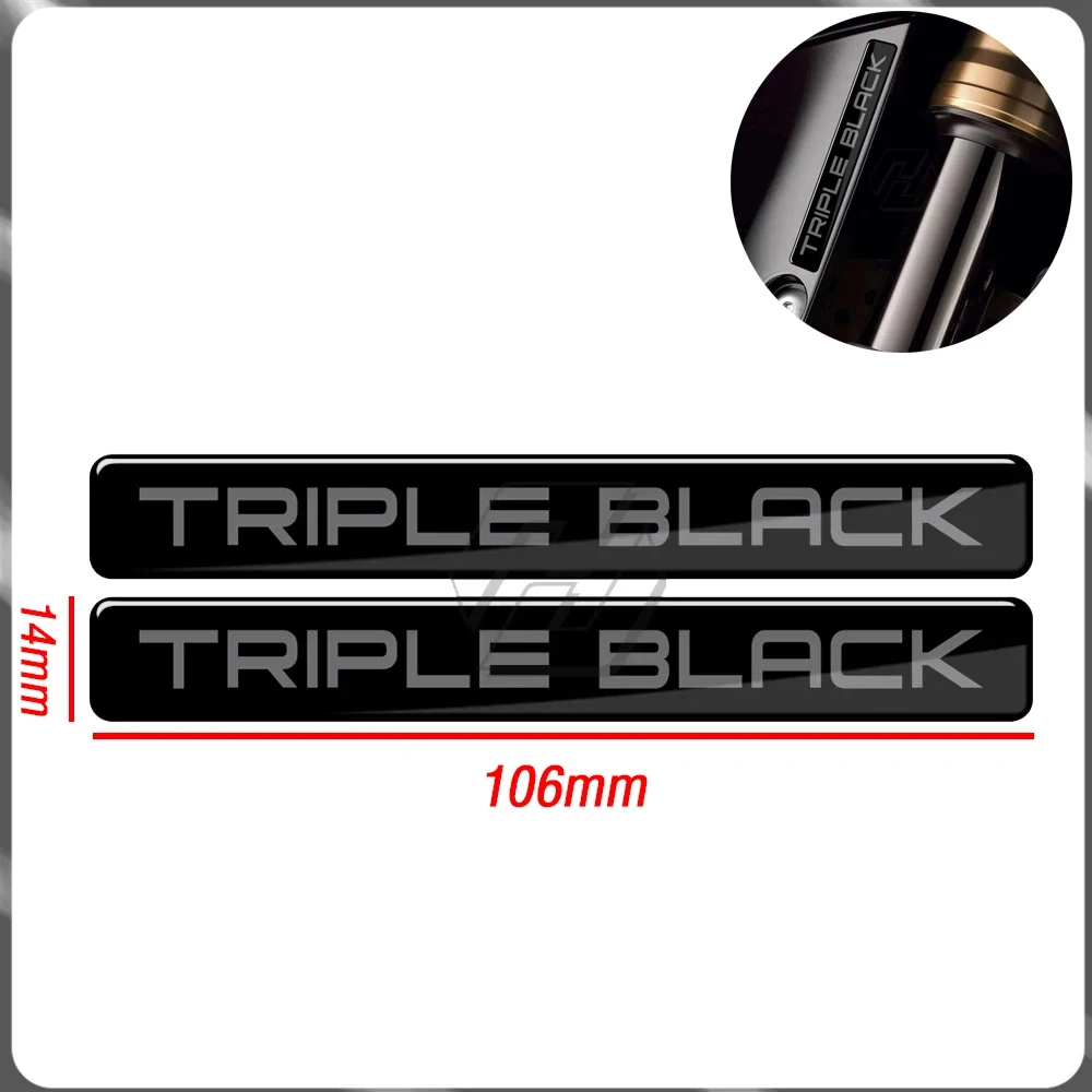 For BMW F700GS F800GS F750GS F850GS R1200GS R1250GS motorcycle modification 3D resin triple black sticker