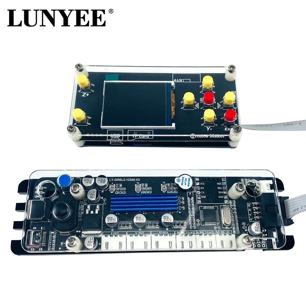GRBL1.1 32-bit Type-C Control Board For Laser Engraving Machine Two Axis Integrated Driver, Offline Controller For Laser Engrave image 3
