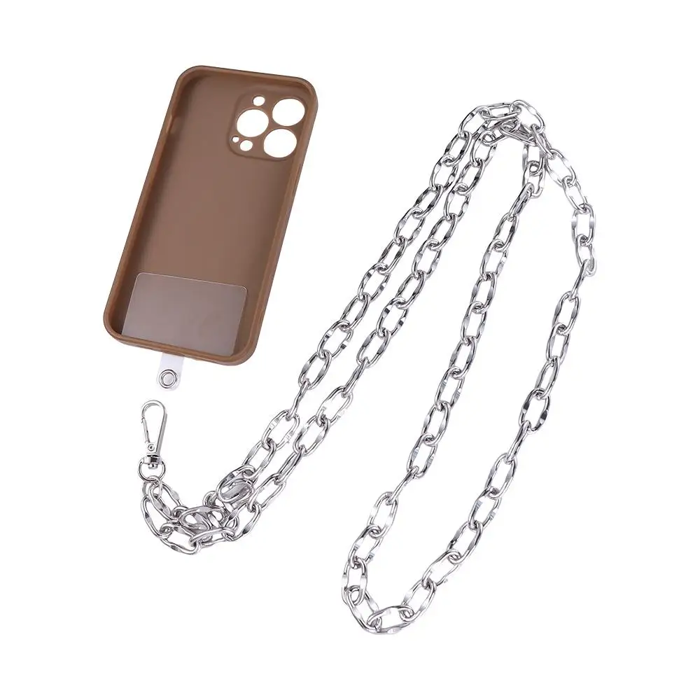 Long Metal Crossbody Phone Chain Anti-lost Lanyard Mobile Phone Accessories for Women Phone Case Hanging Cord Bag Chain