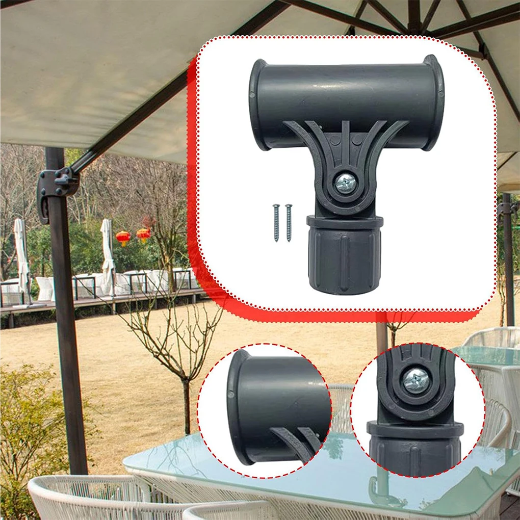 Banana Umbrella Steering Bracket Replacement Rotating Bracket Accessories Lightweight Frame Terrace ABS 2 Screws