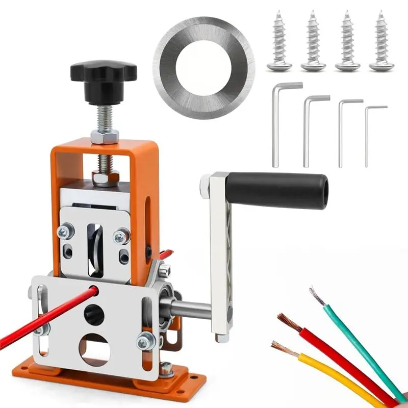 

A24F-Manual Wire Stripping Machine Gauge Wire 0.06-1 Inches,Scrapping Copper Wire Peeler Machine, Wire Stripper Tool