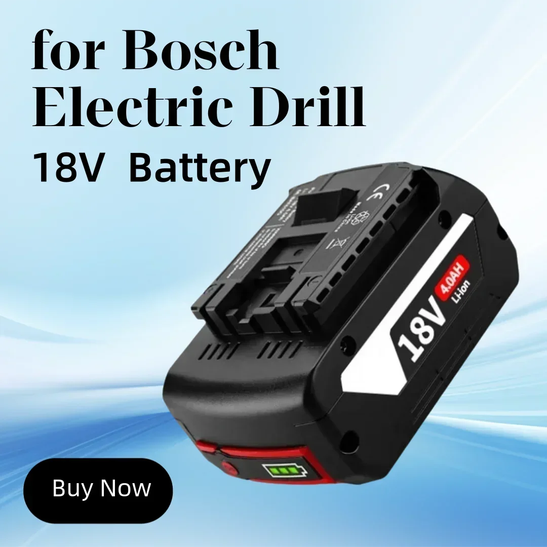 

For Bosch Electric Drill 18V 6000mAh Rechargeable Li-ion Battery BAT609 BAT609G BAT618 BAT618G BAT614New 18V Battery 6.0Ah