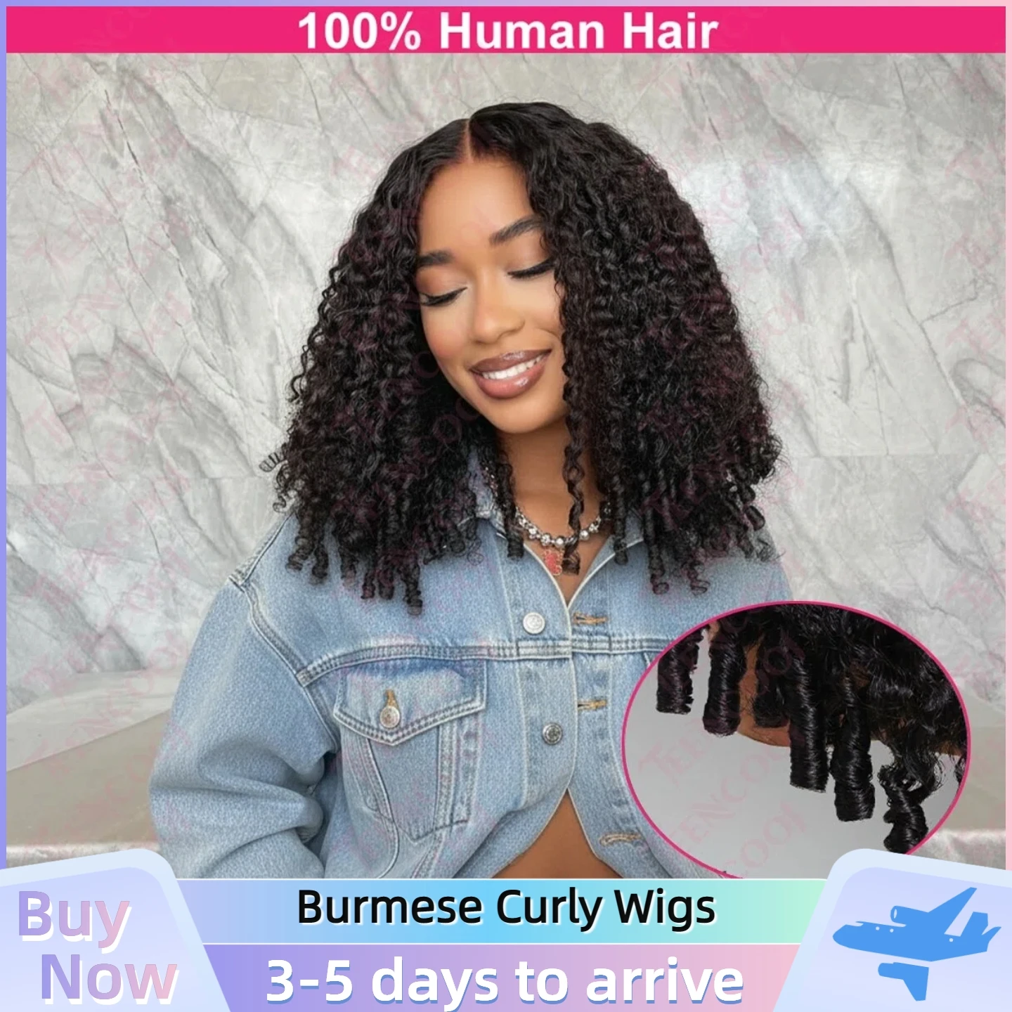 

40inch 13x4 Lace Front Burmese Curly Wigs 100% Human Hair 13x6 HD Lace Frontal Human Hair Pre Plucked for Women Deep Wave Wigs