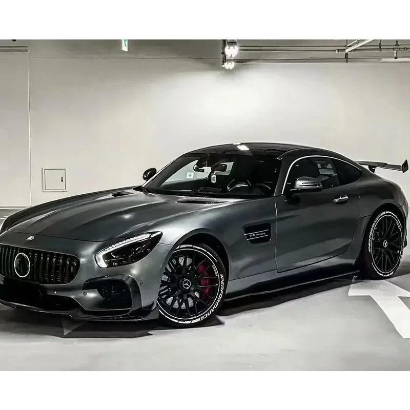 For Benz AMG GT Two Door 2016+ R Style Side Skirt Spoiler Side Fin Flaps Decoration  Body Kits Trim Car Accessories