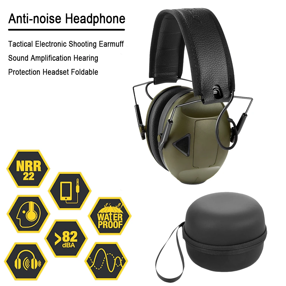 SALE!Earmuffs Active Headphones for Shooting Electronic Hearing protection Ear protect Noise Reduction active hunting headphone