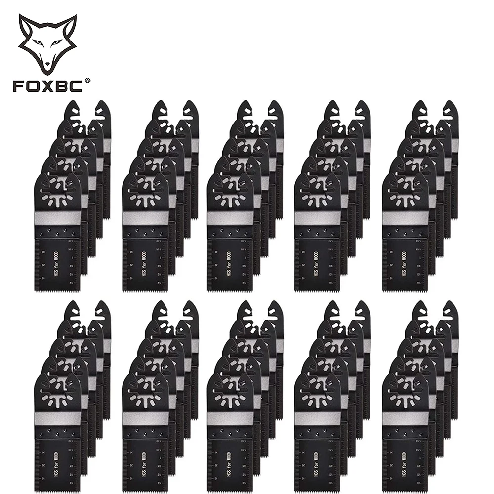 FOXBC 50 Pack Multi Werkzeuge Klingen Oszillierende Sägeblätter Fit Dewalt Ryobi Bosch Ridgid Milwaukee Rockwell Fein