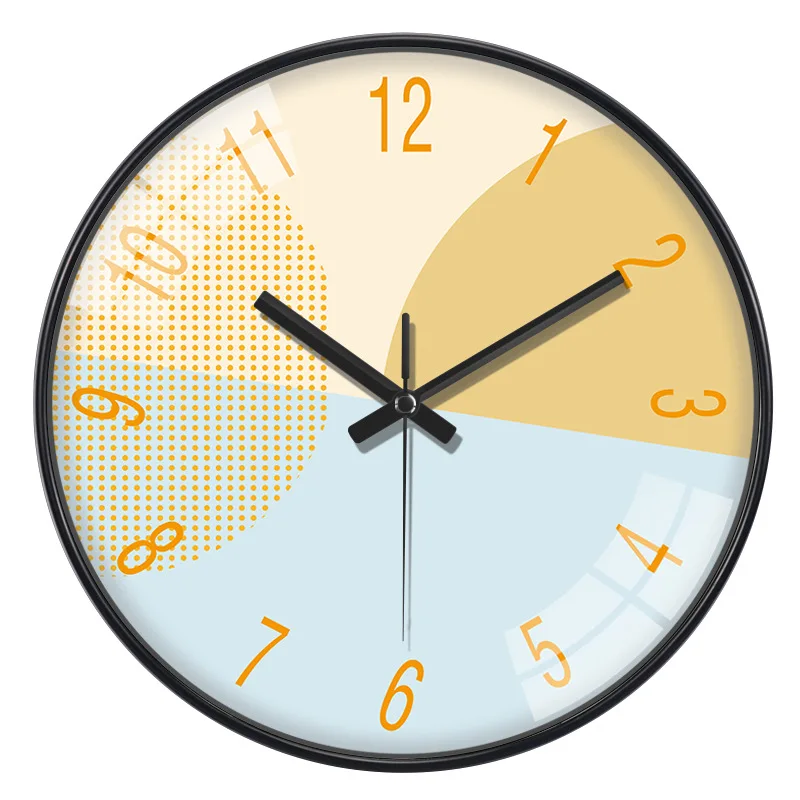 Swiss Movement Quartz Clock Modern Living Room Bedroom Silent Wall Clock Creative Minimalist Nordic Wall Clock Art Bedroom Clock