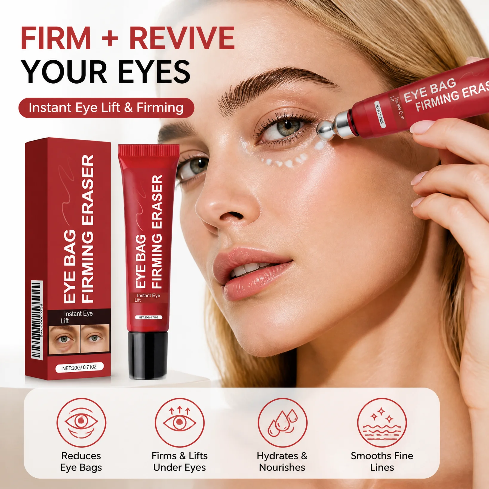 Advanced Rapid Under-Eye Depuffing Tightening Lift Balm Anti-Aging Dark Circle Corrector Visibly Reduces Laxity Fine Lines
