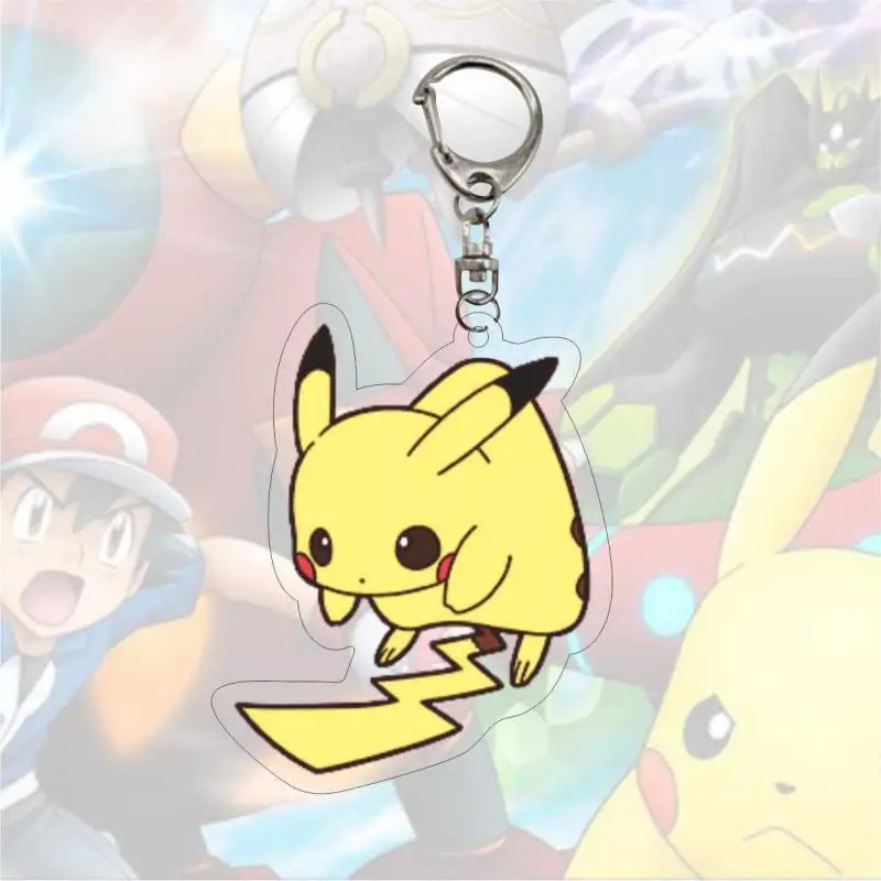 Pokemon Pikachu Charmander Squirtle Blastoise Gengar Jigglypuff Mewtwo Mew Chocolate Pendant Keychain Gift Toy