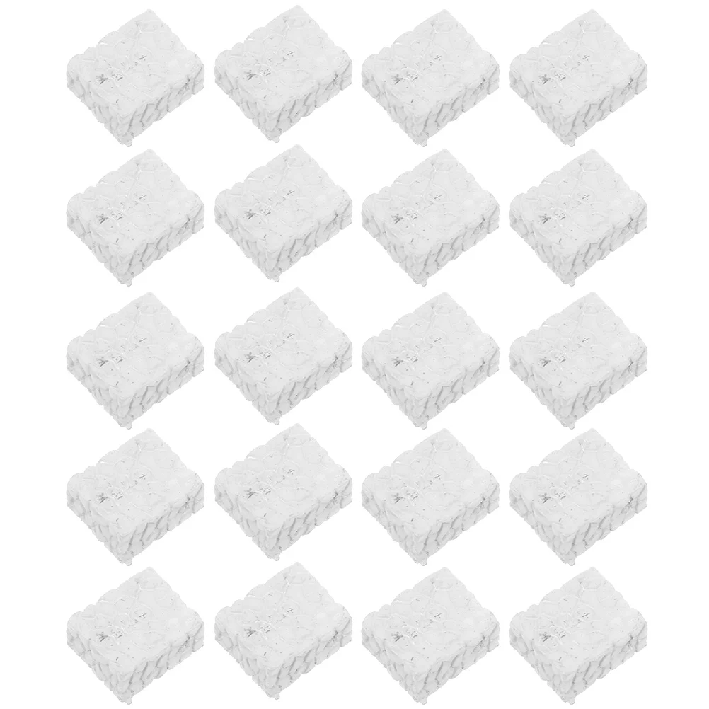 20 Pcs Dustproof Cotton Pads Ladder Artificial Garden Fairy Decor for outside Stair