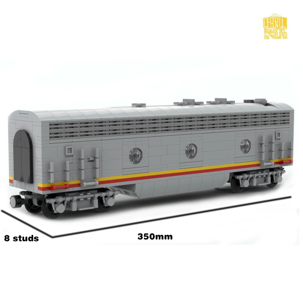 มอซี- 192912 ATSF-EMD-F7 มอเตอร์B 1:45 รถไฟรถรุ่นPDFภาพวาดอาคารบล็อกอิฐDIYของเล่นวันเกิดคริสต์มาสของขวัญ