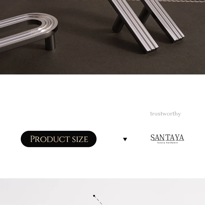 Chrome finished solid brass cabinet handle — supplier illustration 22