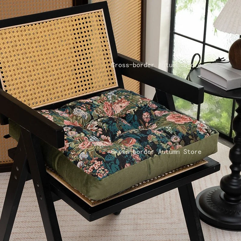 Chair cushion, office sedentary thickened household four seasons meals, student classroom stool butt pad 45*45*10cm