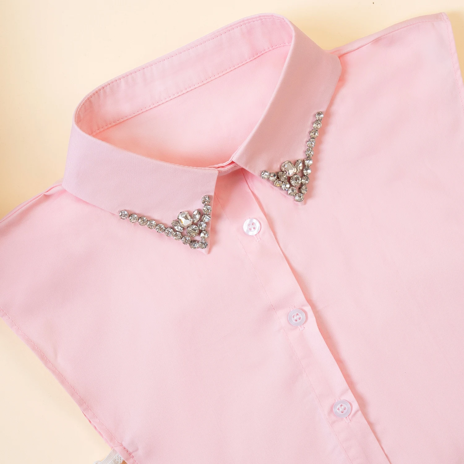 قطعة واحدة من الياقة المزيفة النسائية متعددة الاستخدامات، قميص أبيض بياقة مزيفة مصممة للارتداء الداخلي في الربيع والخريف والشتاء، والتي #3