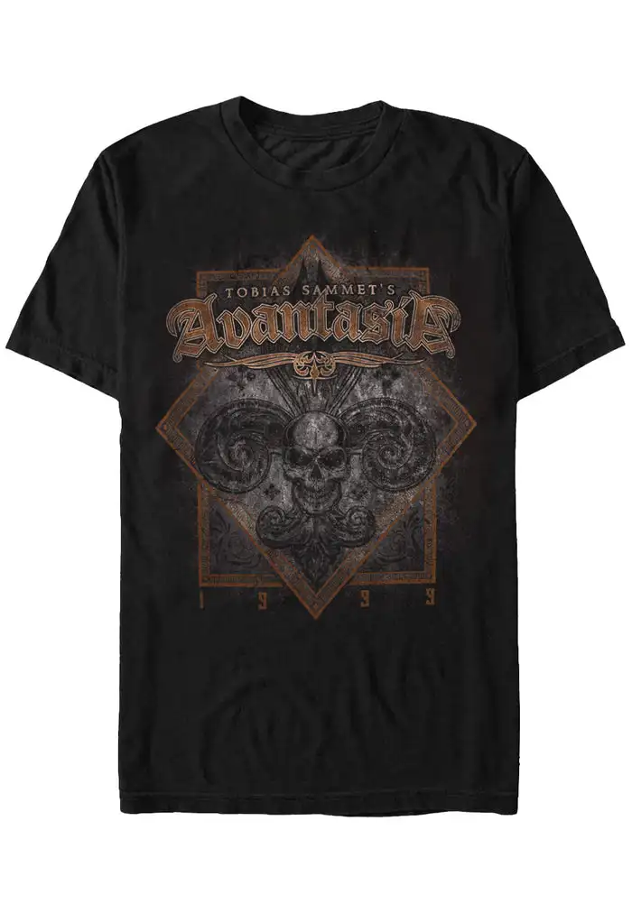 Avantasia - Fleur Skull - T-Shirt unisex cotton tee