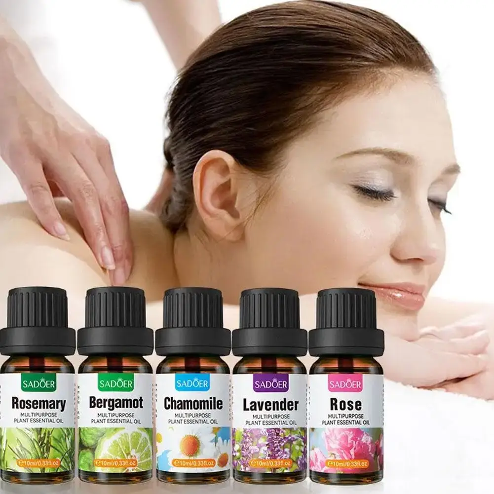 

Organic Aromatherapy Essential Oils Pure Plant Oil Chamomile Lavender Humidifiers Rose Body Hair Making Diffusers Care Cand D8N7