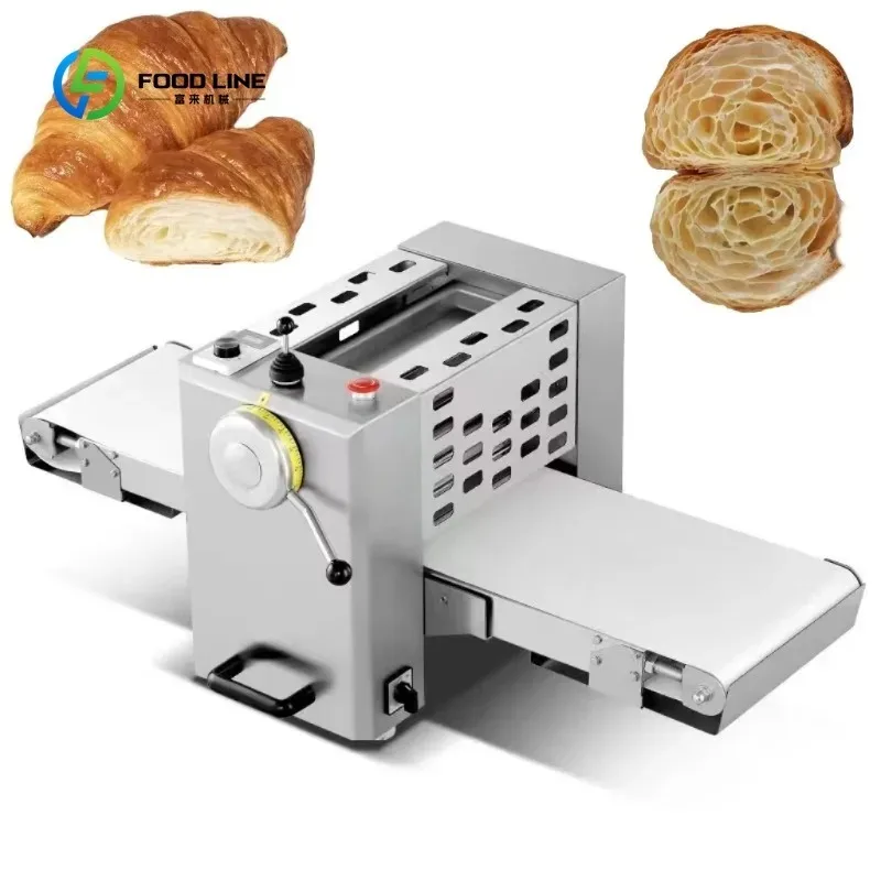 Customized Professional Electric Pastry Bread Dough Sheeter Kneader Bakery Laminator Bread Making Machine