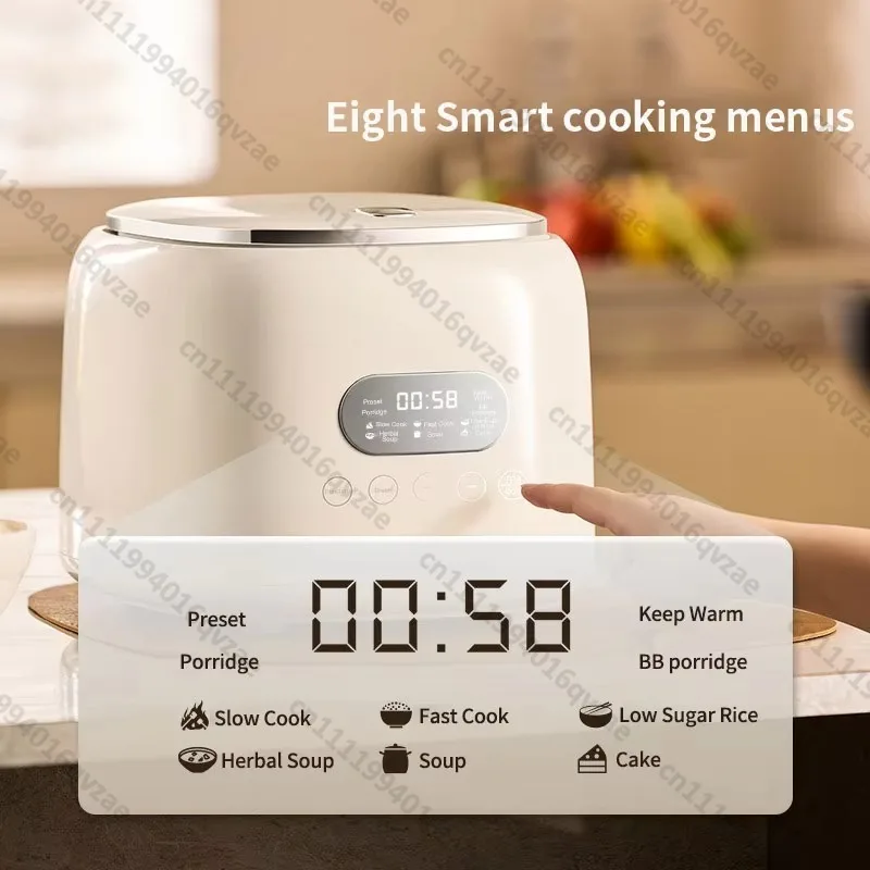 2.5L Kitchen Multifunctional Digital Electric Mini Roller Low Sugar Rice Cooker with Stainless Steel Inner Pot