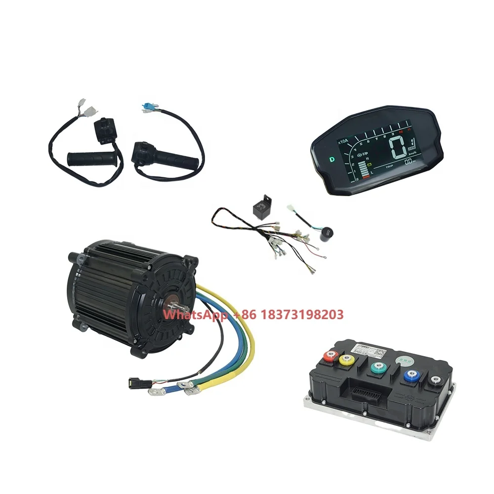 

QS MOTOR Qs180 Комплект электрического мотоцикла 8000 Вт 90H Средний приводной двигатель ND961200B Контроллер Новое состояние для использования электрического мотоцикла