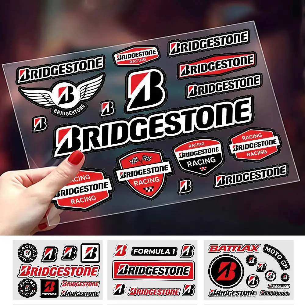 

FOR BRIEDESTONE Fashion Universal Scratch Resist Reflective Waterproof Stickers For Auto Motorcycle Helmet Mug Refrigerator