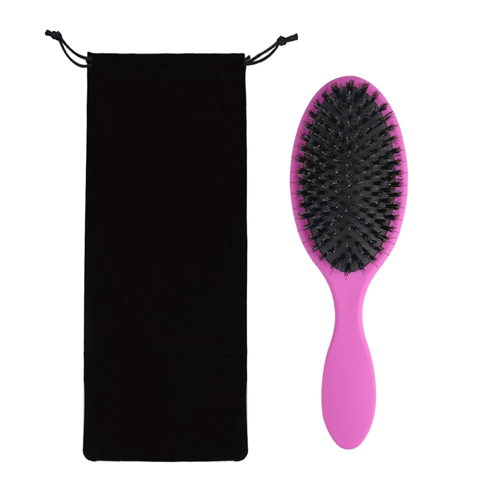 

ARLANY матовая щетка для наращивания волос из щетины кабана с нейлоновыми зубцами, женская подушка, щетка для укладки волос, разглаживающая распутывание волос