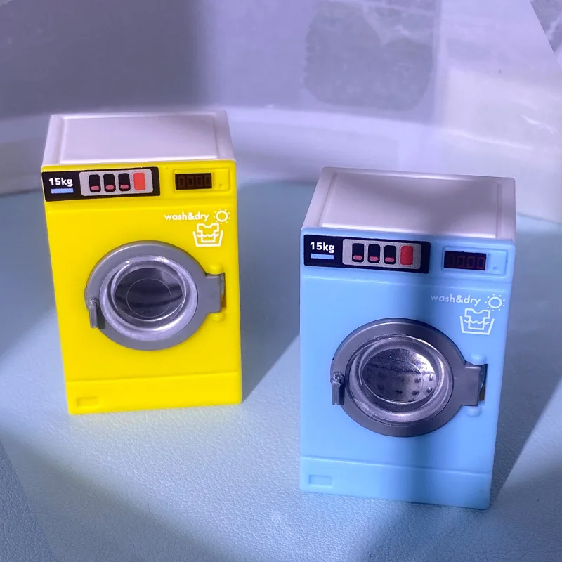 1:12 ドールハウスミニチュア洗濯機家電洗濯モデル装飾おもちゃごっこ遊びおもちゃ男の子と女の子用 1 個