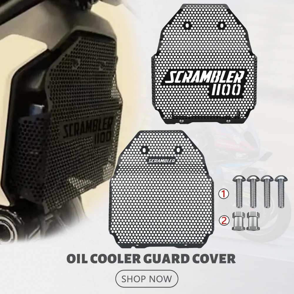 

2024 2023 для Ducati Scrambler 1100 Scrambler 1100 Sport, решетка радиатора, защитная крышка масляного радиатора 2022 2021 2020 2019 2018