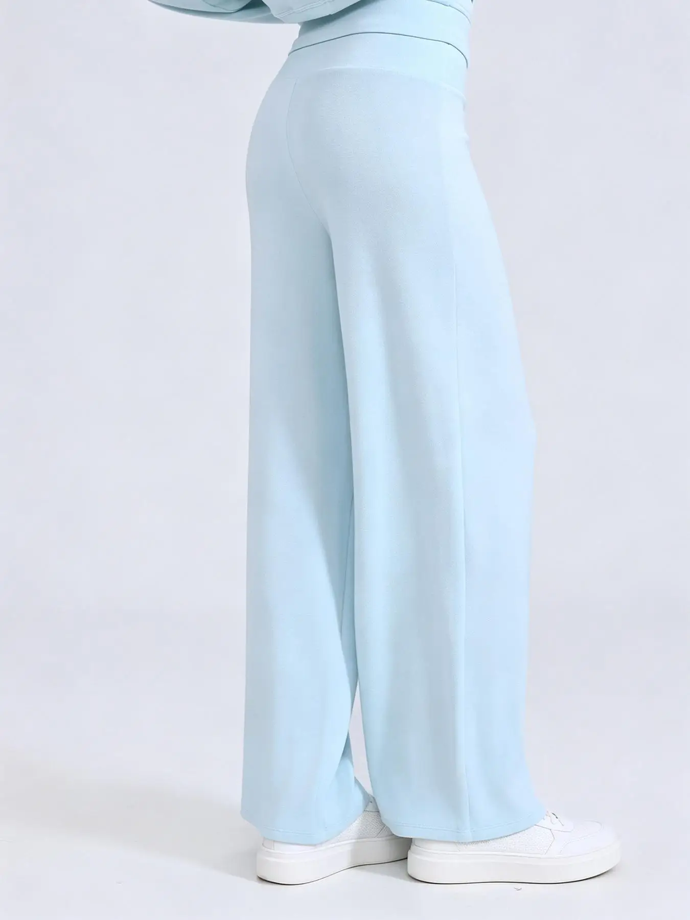 Women's High Waist Wide Leg Yoga Pants, Drawstring Loose Workout Trousers for Gym Pilates Fitness