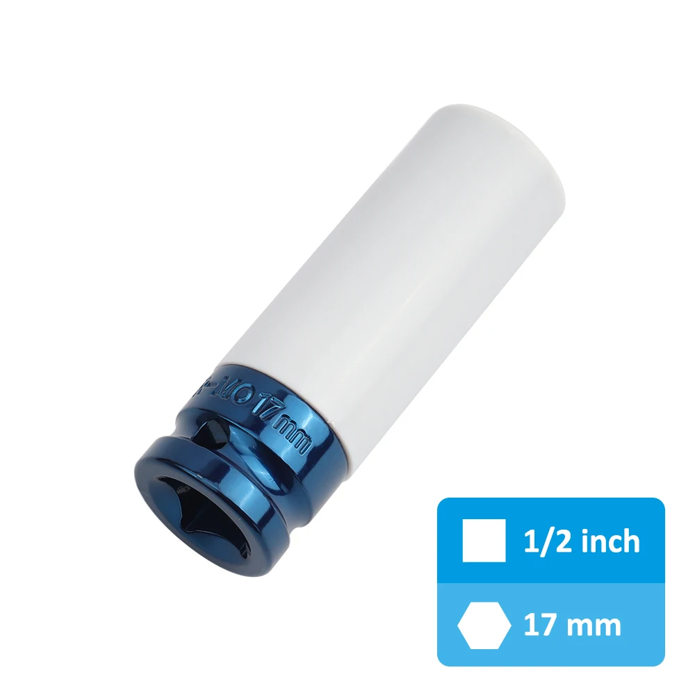 1/2 Inch Square Drive 17 19 21mm Socket Wrench Air Impact Wrench Adapter for Tire Repair
