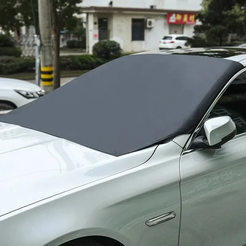 Sunshade Cover Car Windshield Snow Sun Shade Waterproof Protector Automobile Magnetic Cover Car Front Windscreen Cover