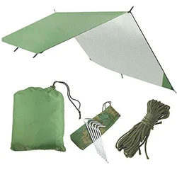 Hammock Rain Fly Tent Tarp Waterproof Windproof Camping Shelter Sunshade Portable Beach Sun Shelter Camping Tent for Camping