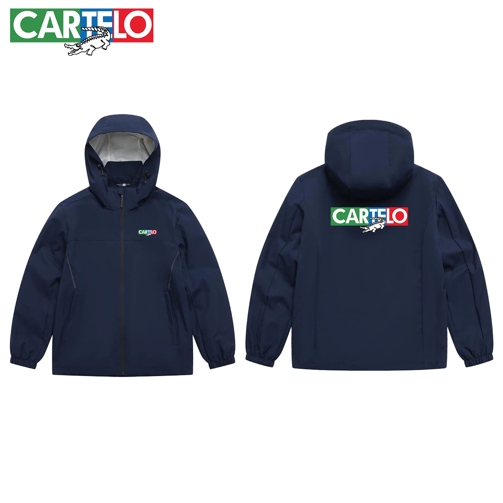 

CARTELO's new outdoor three-proof jacket is a lightweight long-sleeved jacket for spring and autumn hiking and camping
