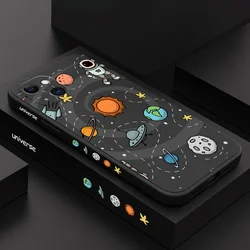 Great Astronaut Phone Case For iPhone 16 16e 15 14 13 12 11 Pro Max Mini X XR XS MAX Plus Cover