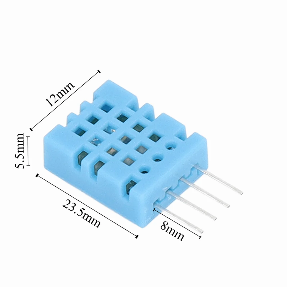 5PCS Digital Temperature & Humidity Sensor -20 to 60°C 3.3V-5.5V DHT11 Module Greenhouse Standard 5 to 95% RH