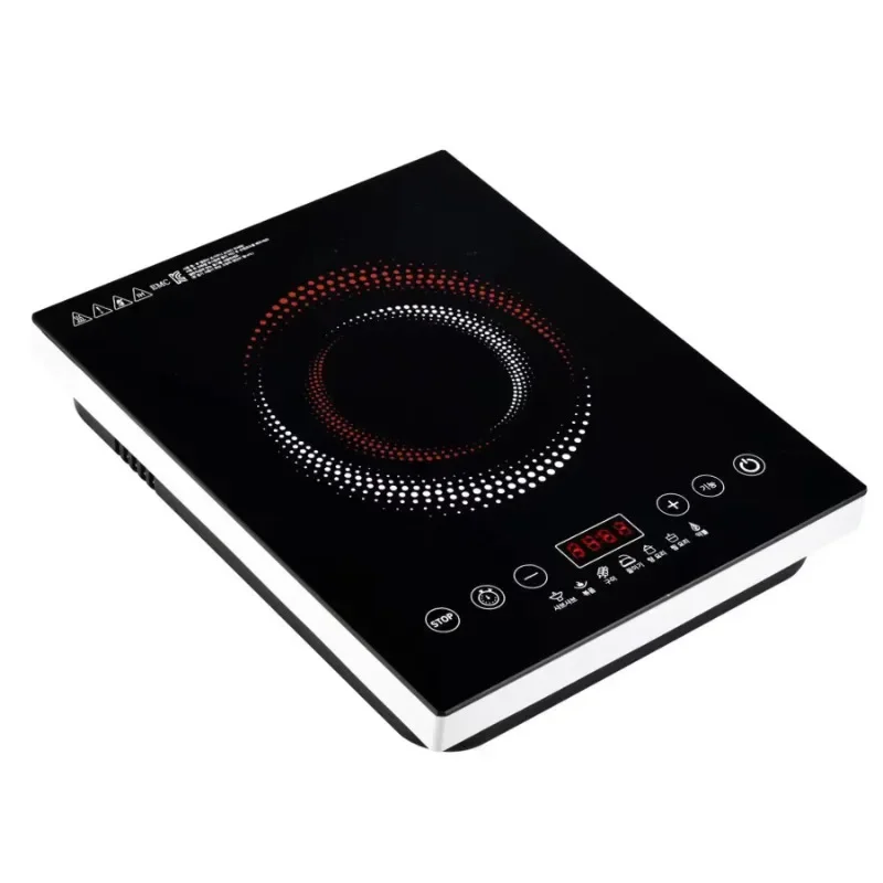 customized induction stove touch control with polished ceramic panel kitchen appliance durable design