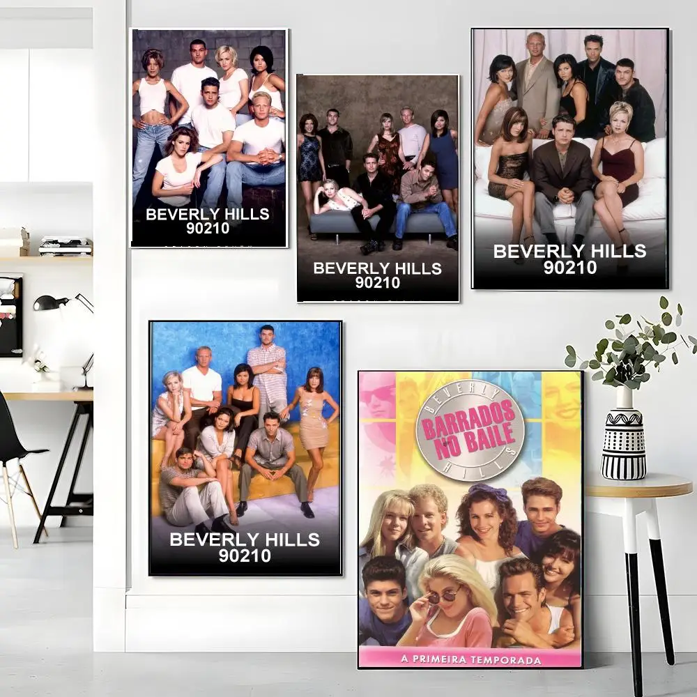 tv series B-Beverly Hills, 90210-S Painting Calligraphy Boho Botanical Decor for Living Room Elegant Home Style