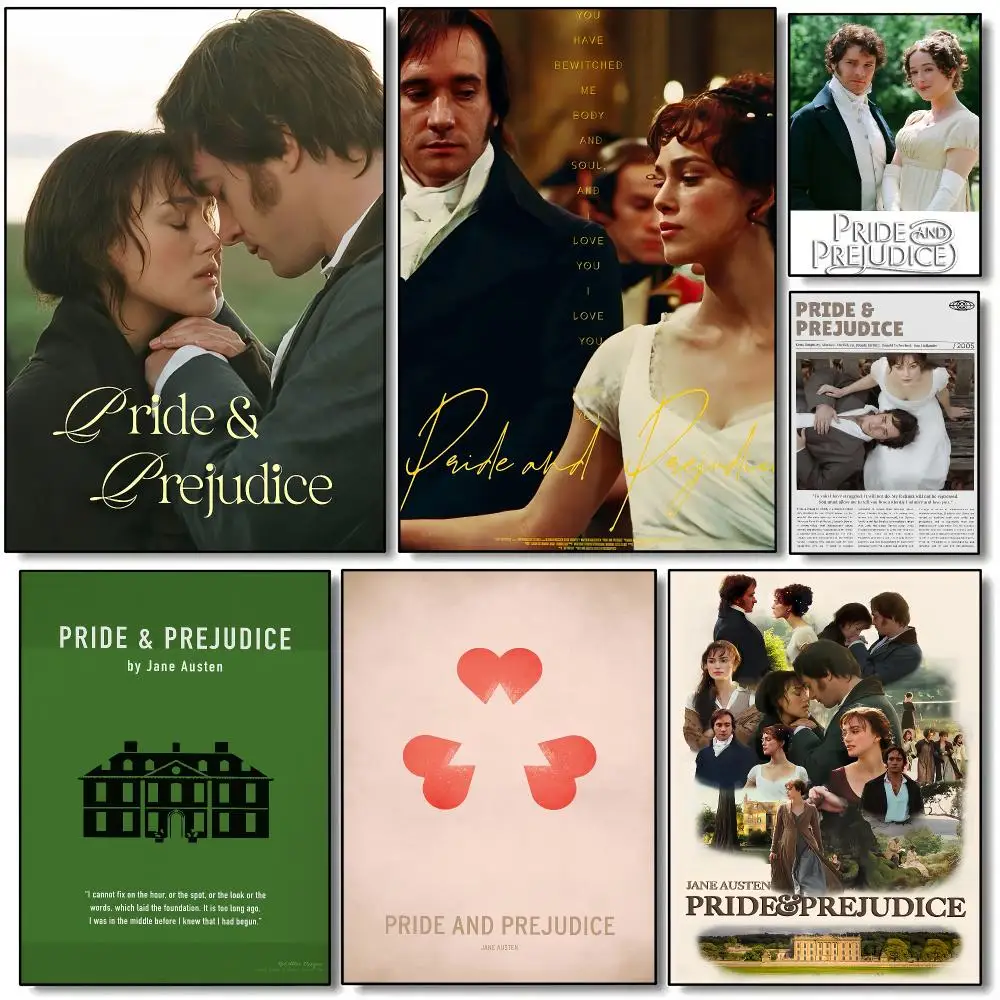 Pride And Prejudice Retro TV Movie Poster HD Wall Art Aesthetic Home Decor for Living Room Bedroom Café Office Stylish Gift