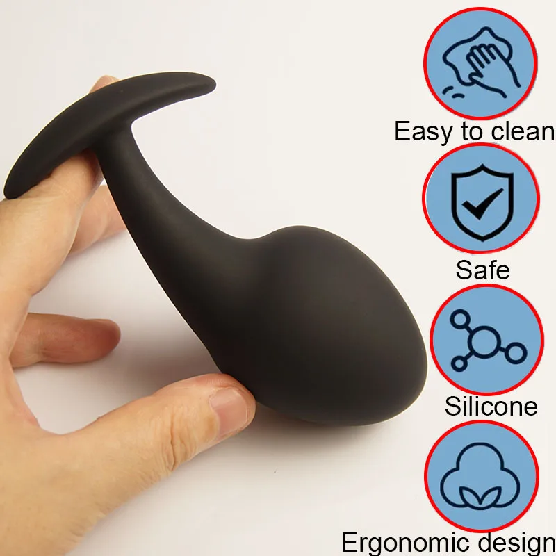 Silicone Anal Dilator Dildo Sex Toys,But Butt Plugs,Tadpole Shape Analplug Buttplug Butplug,Anus Ass Training Trainer ,Analsex