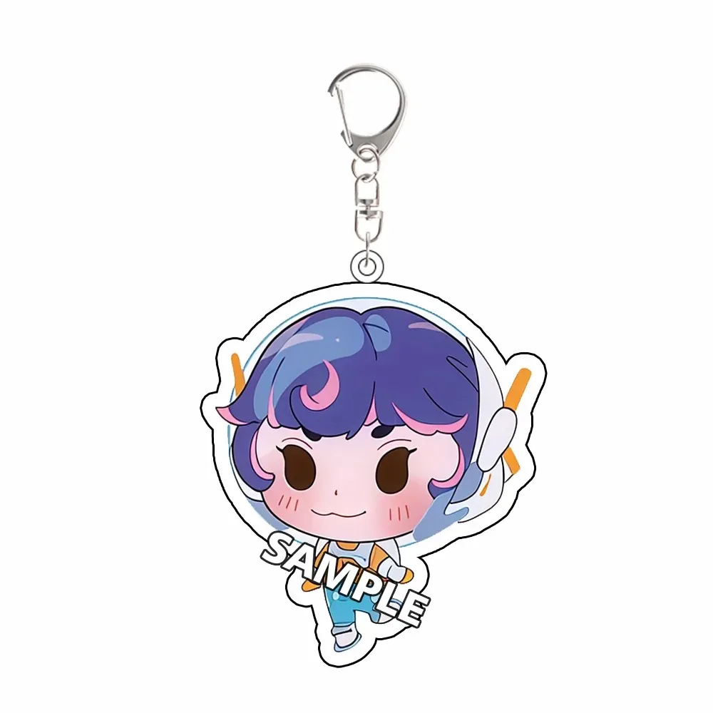 For Overwatch Game Peripheral Juno Ashe Sombra Acrylic KeyChain Q Version Cartoons Backpack Pendant Exquisite Festival Gift view 6