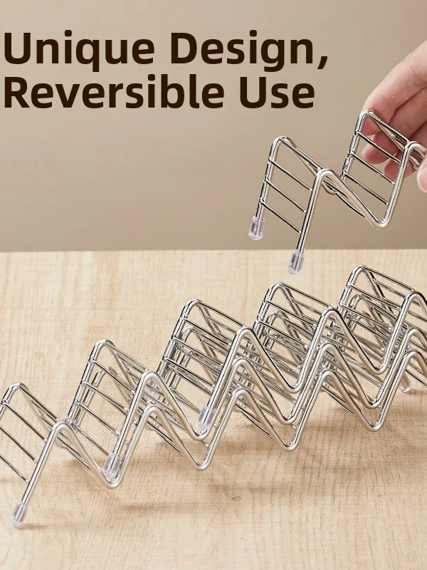 Soporte de acero inoxidable para tacos, tortillas y rollitos de primavera, torre de presentación para tortillas de maíz, utensilio de cocina.