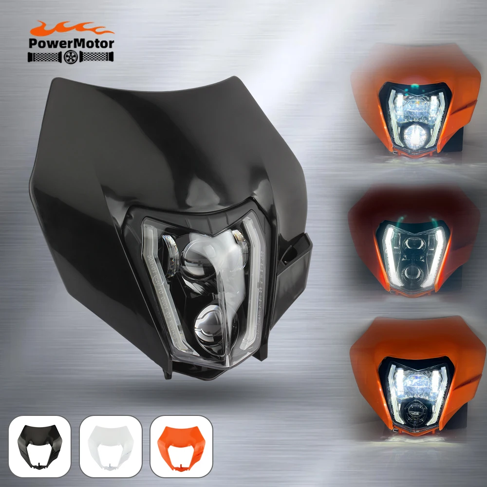 

For KTM LED Headlight Motocross Parts 2008-2016 EXC XC SX XCW 125-500 Enduro Dirt Bike Accessories Supermoto Headlight Plate