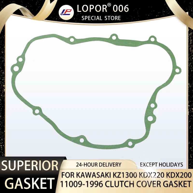 

Motorcycle Engine Crankcase Clutch Cover Seal Gasket For Kawasaki KZ1300 1980 KDX220 97-05 KDX200 89-06 11009-1996