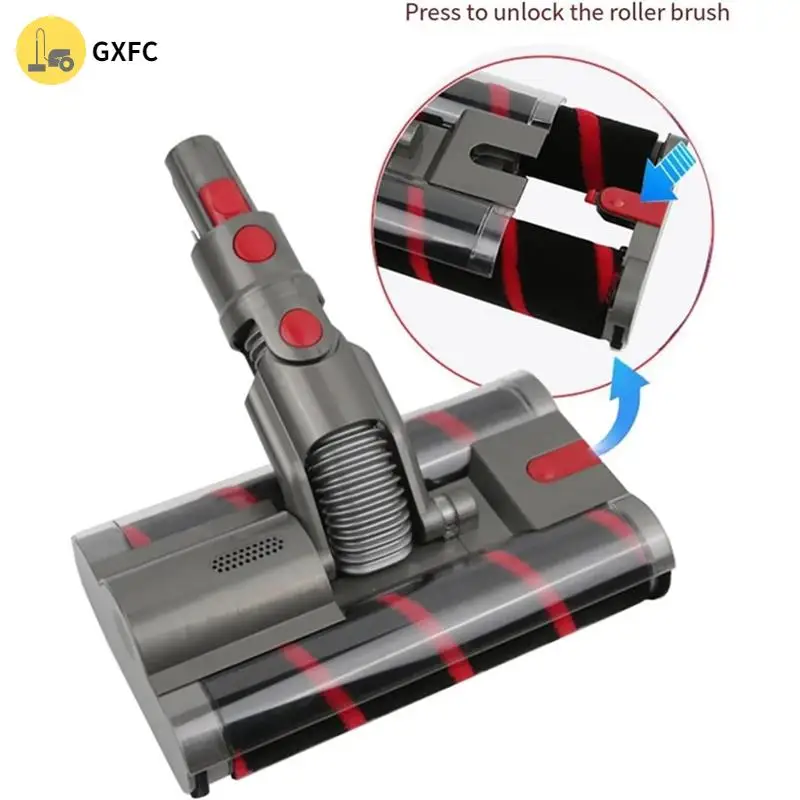 لدايسون Omni-Glide SV19 مرفق مكنسة كهربائية استبدال رأس منظف الأسطوانة الناعمة فرشاة دوارة مزدوجة مع مرشحات