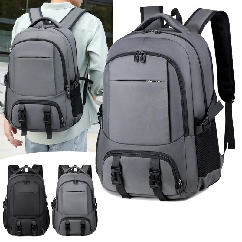 

Men's backpack large capacity casual simple travel bag business trip USB multi-function laptop bag