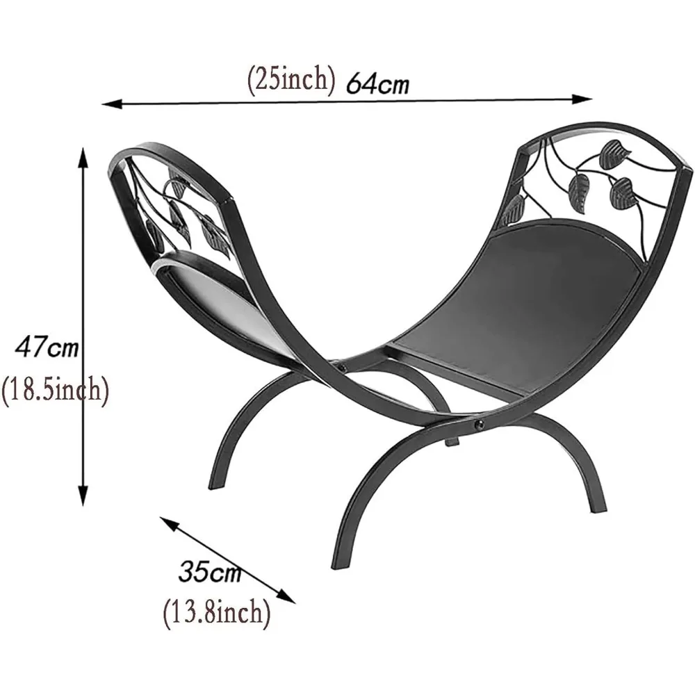 Arc Firewood Rack, Easy to Assemble Log Rack, Indoor/Outdoor Wood Rack for Firewood/Log/Lumber/Kindling