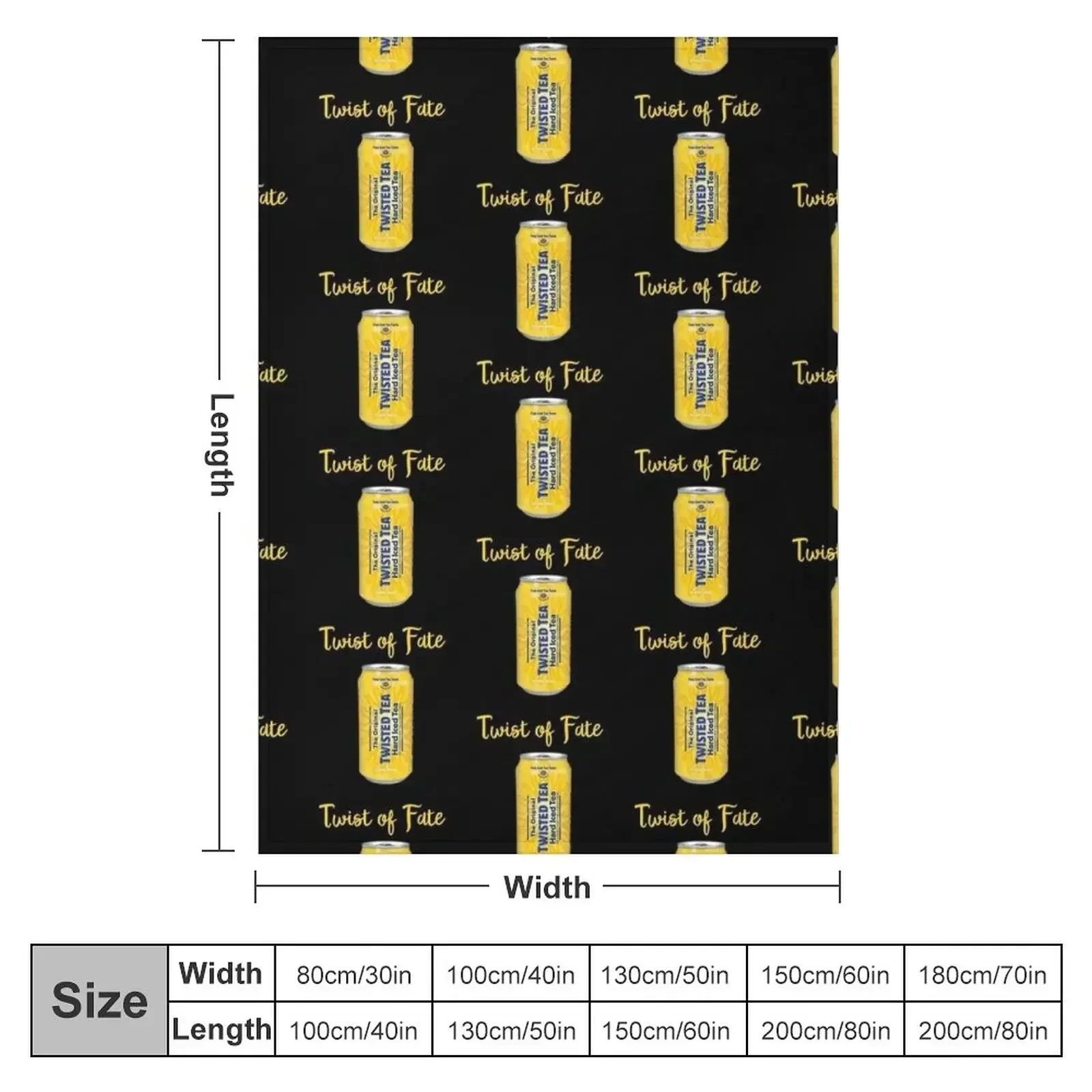 Twist if Fate Twisted Tea Meme Throw Blanket Plush bed plaid for winter Bed linens For Sofa Thin Thin Blankets