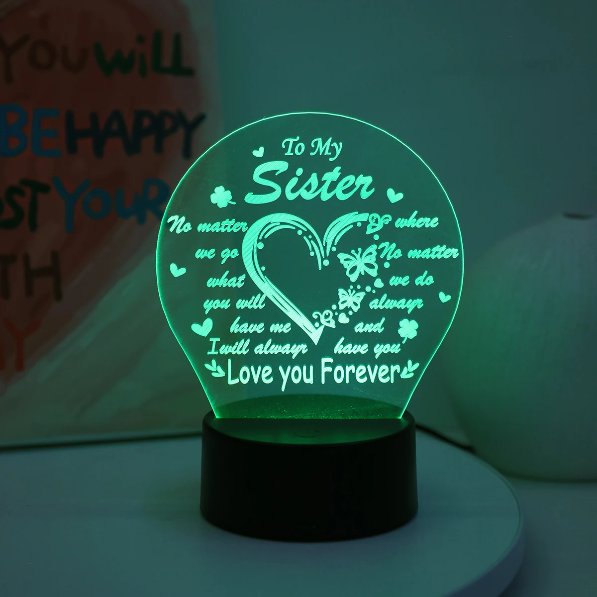 الاكريليك لمسة بصرية ضوء الليل ، 7 ألوان ، مناسبة لعيد الشكر ، حفل التخرج #3