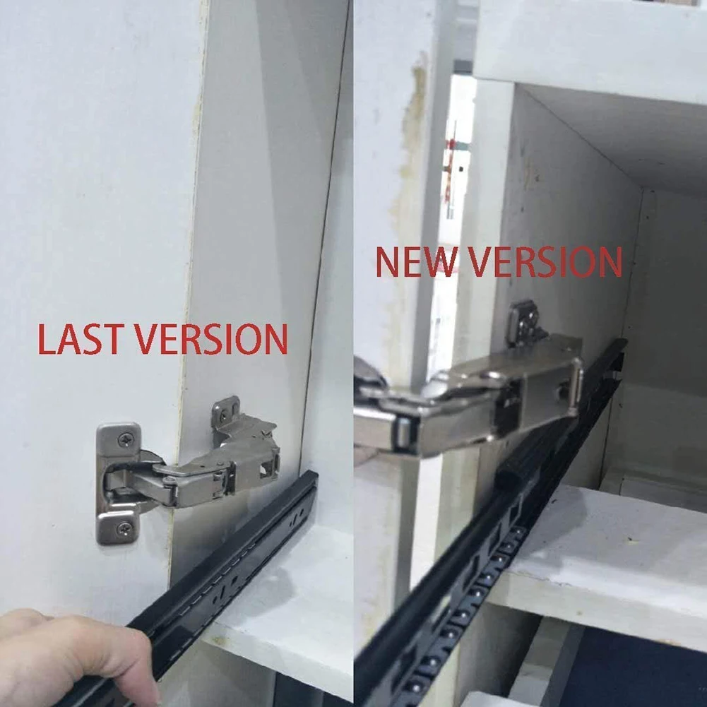 2pcs Steel Cabinet Door Hinges Heavy Duty Invisible Door Hinges Silent Concealed Hinge Furniture Hardware Accessories
