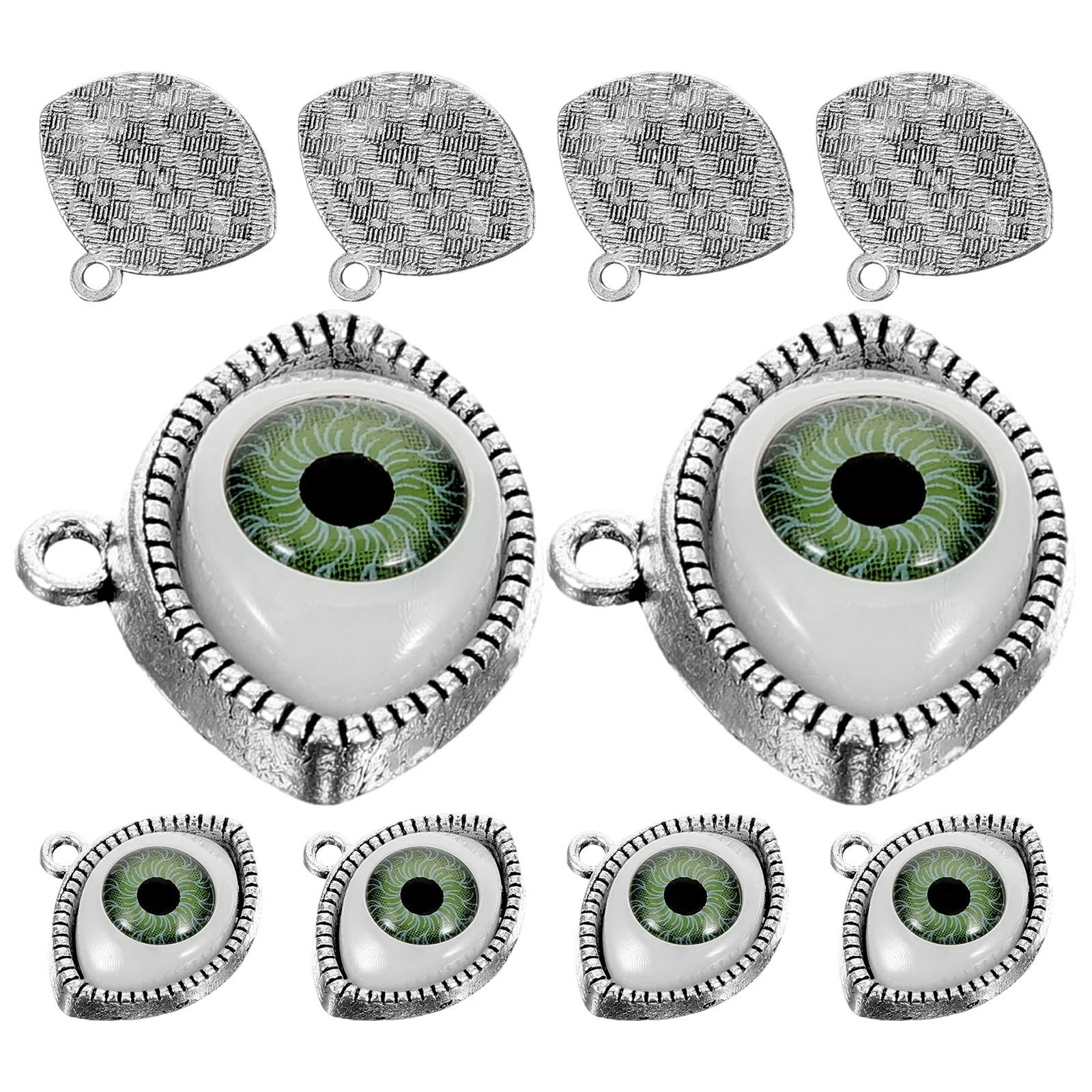 

10pcs Alloy Jewelry Pendants Evil Eye Charms Decorative Necklace Bracelet Earring Making Accessories Pendant Set
