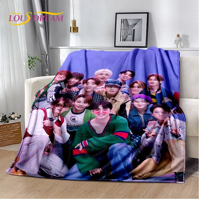 2025 New Style KPOP-S-SEVENTEEN Star Soft Flannel Blanket for Beds Bedroom Sofa Picnic,Throw Blanket for Cover Leisure Nap Gift